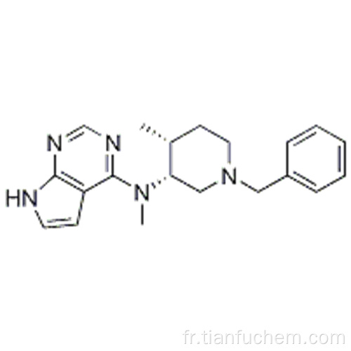 7H-Pyrrolo [2,3-d] pyriMidin-4-aMine, N-méthyl-N - [(3R, 4R) -4-méthyl-1- (phénylMéthyl) -3-pipéridinyl] - CAS 477600-73-0